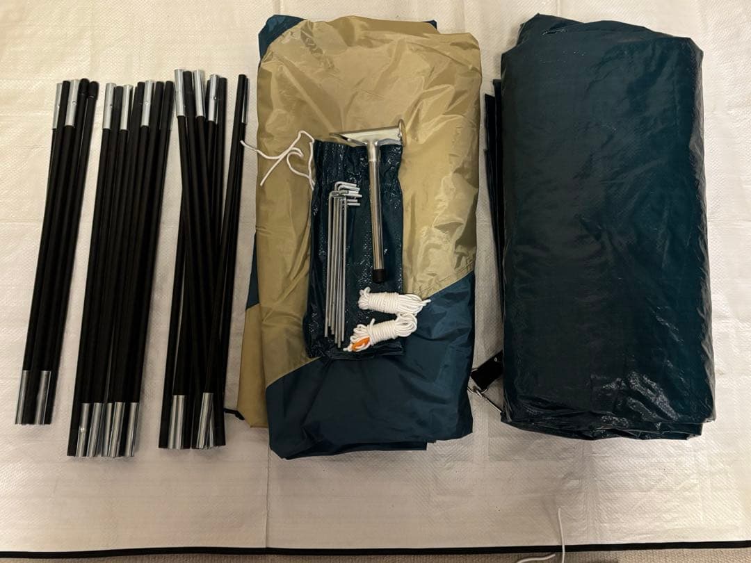 キャプテンスタッグ　ドームテント5〜6人用　フロアマットandグランドシート付き