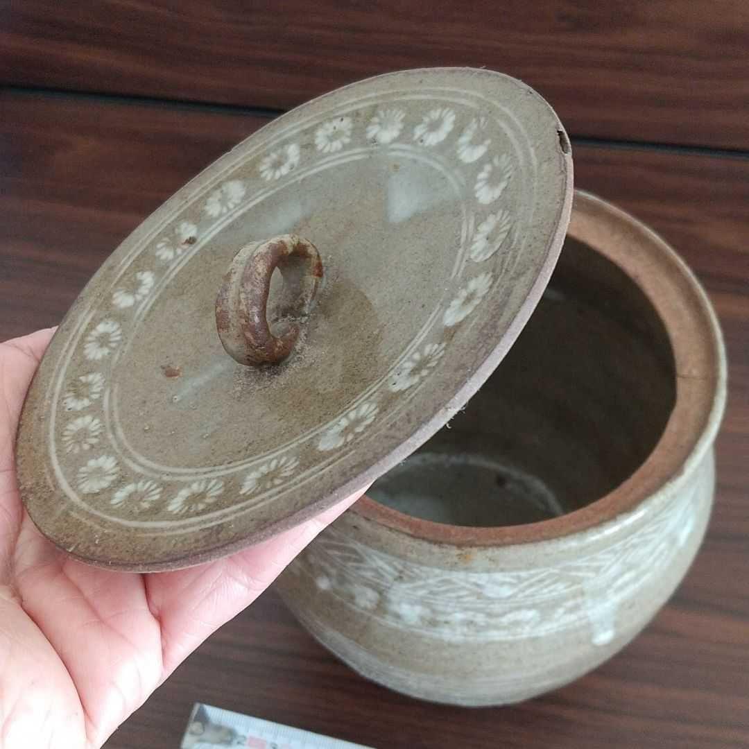 茶道具 三島水指 木箱入り 骨董品 アンティーク