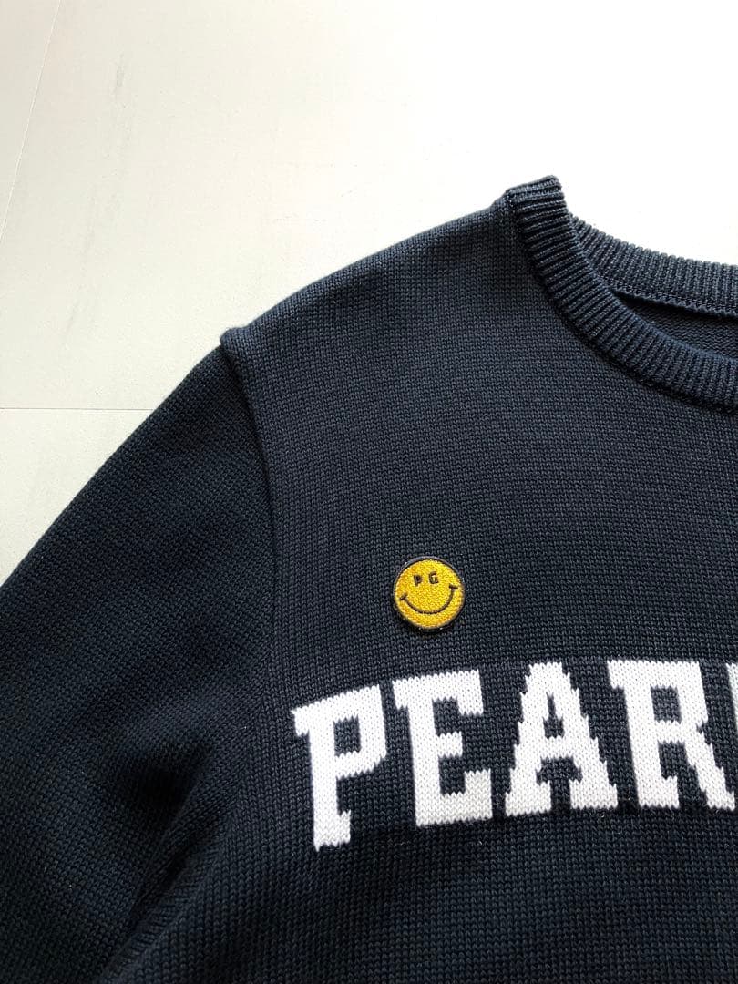 【美品】PEARLY GATES コットンクルーネックニット ブラック 5