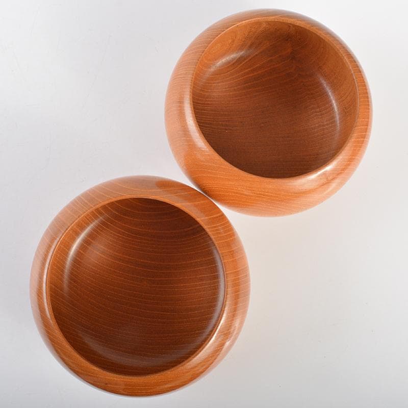 囲碁　鱗屋精製 碁石　本蛤碁石　那智黒碁石　碁笥　一套　共布共箱　MR7246B