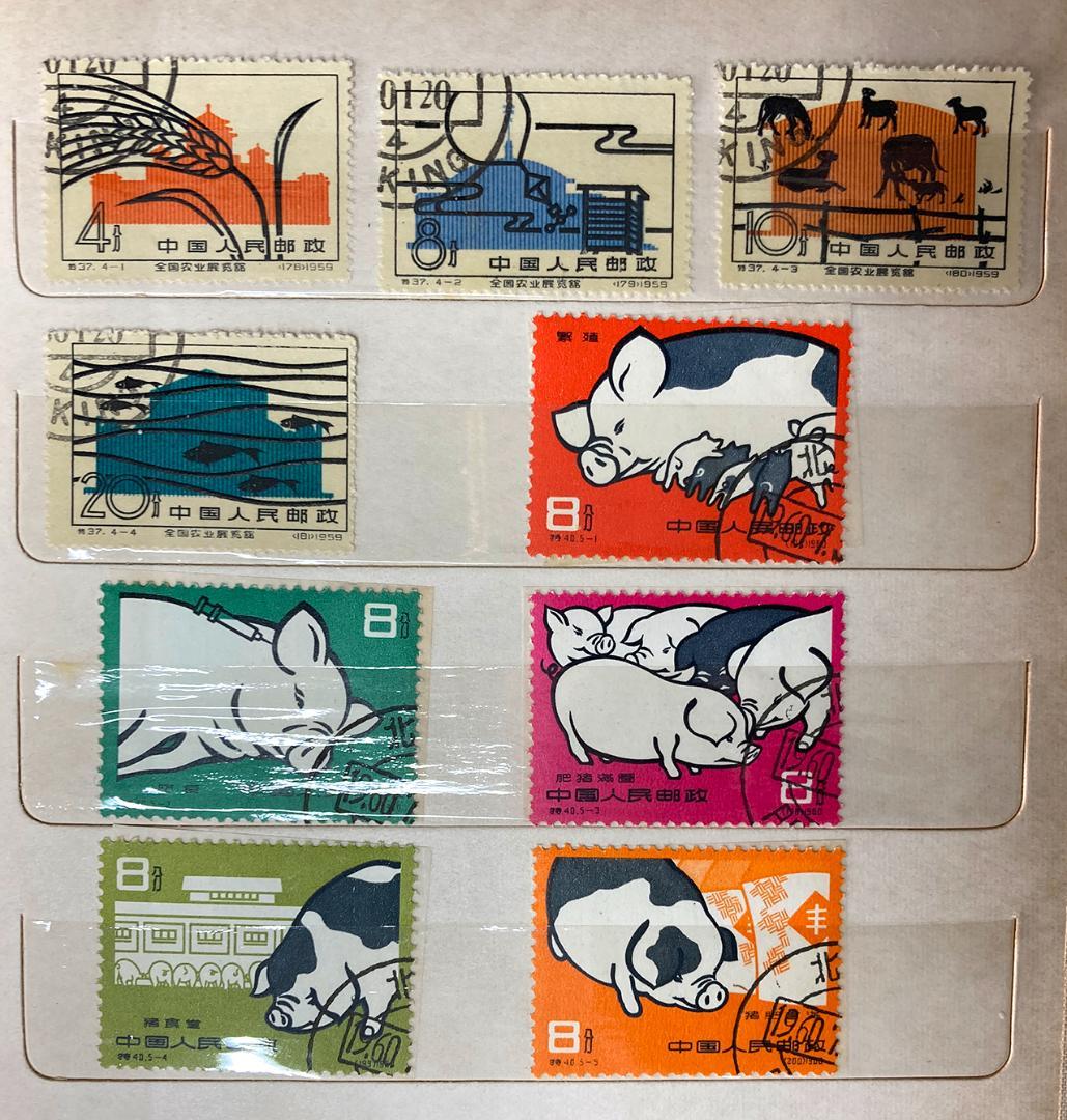 中華人民郵政発行 希少な切手シリーズコレクション