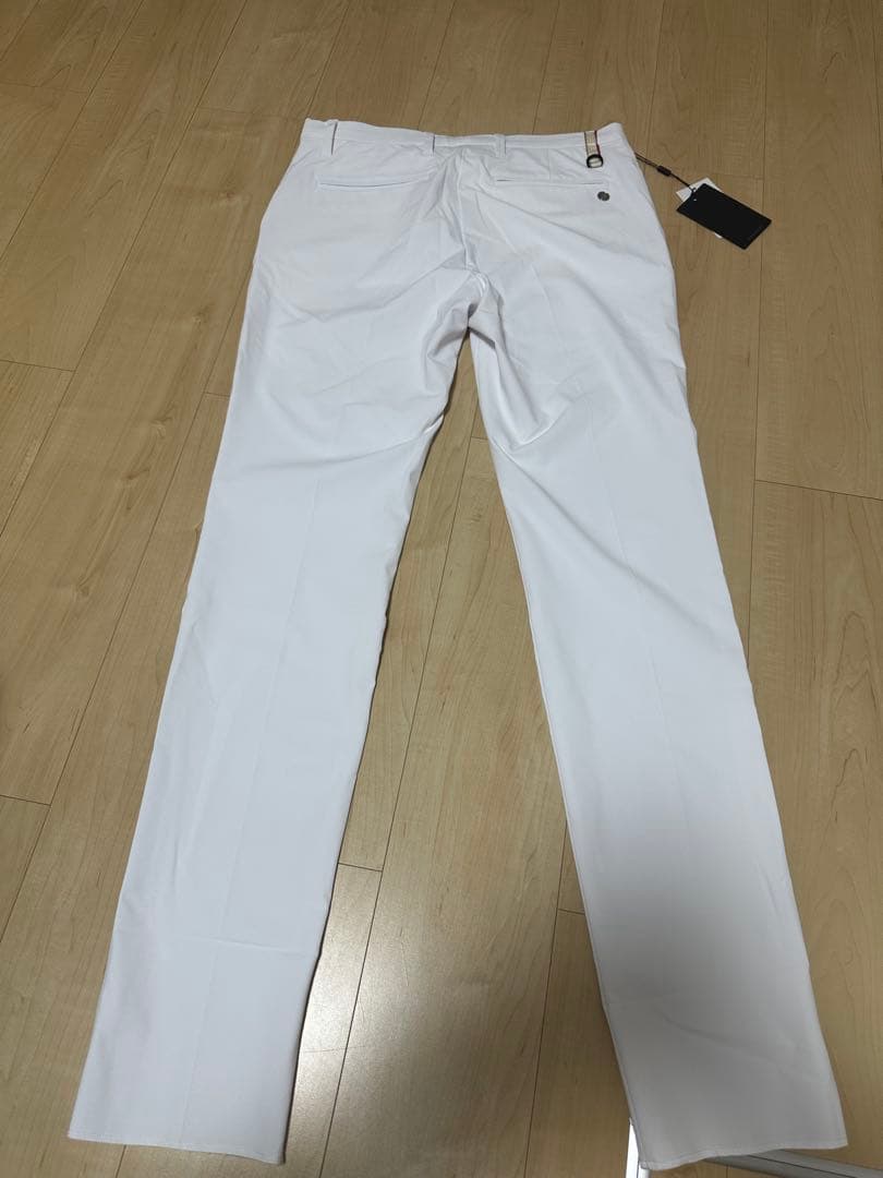 ホワイト ストレートレッグパンツ メンズ ゴルフ