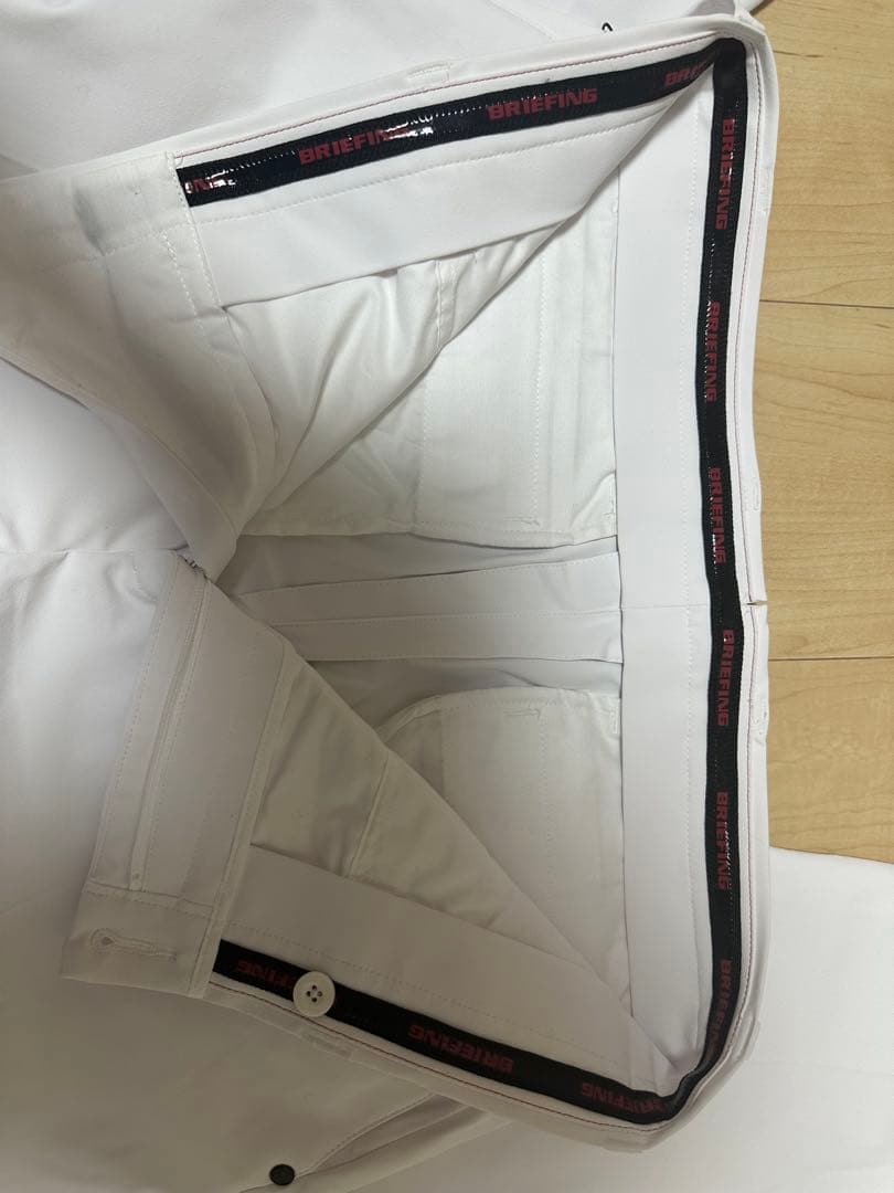 ホワイト ストレートレッグパンツ メンズ ゴルフ