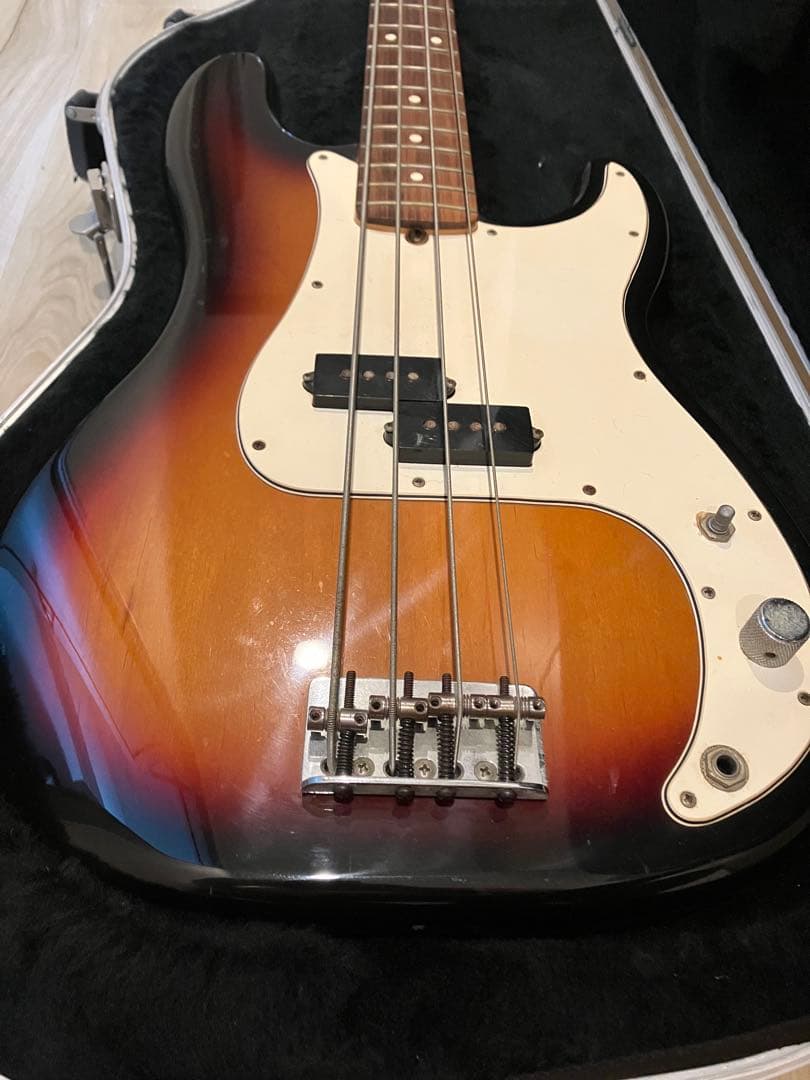 【ジャンク品 フェンダー Fender】90's製プレシジョンベースサンバースト