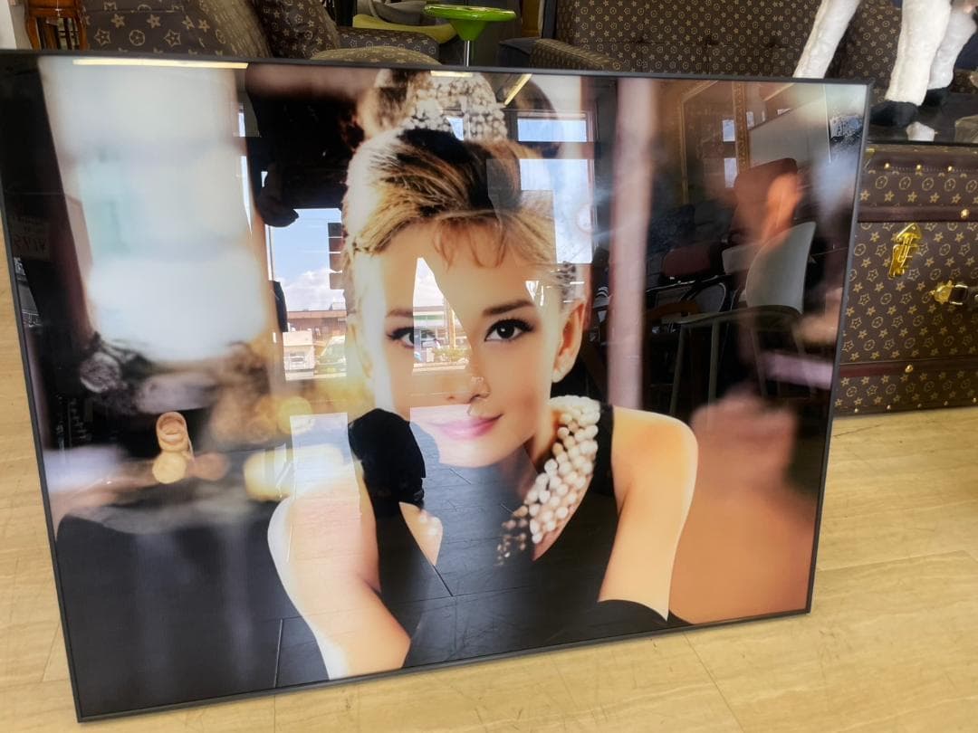 アートパネル　オードリーヘップバーン　アート　絵画　ポスター　壁掛け　額縁　額絵