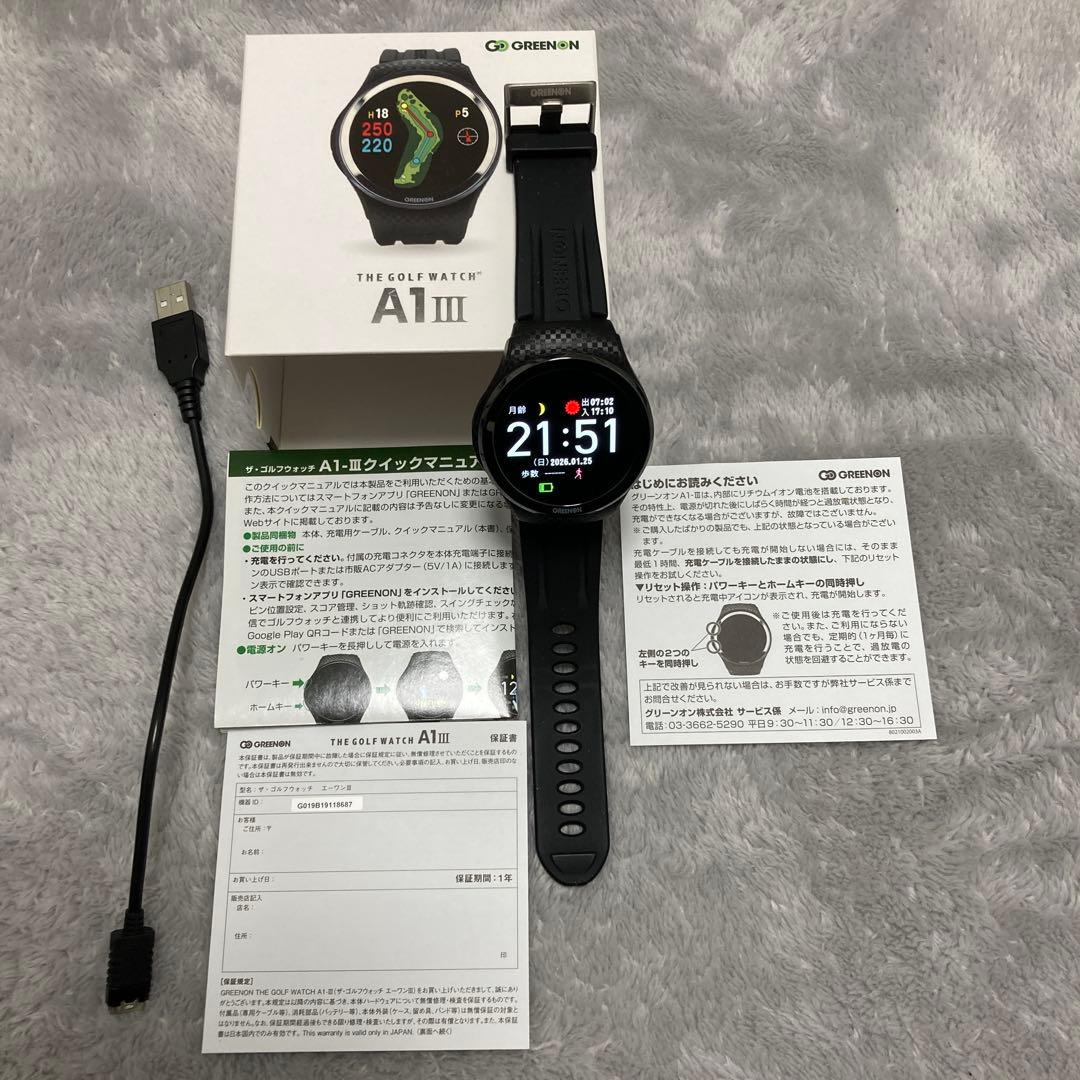 カツ THE GOLF WATCH A1-Ⅲ 有機LEタッチディスプレイ