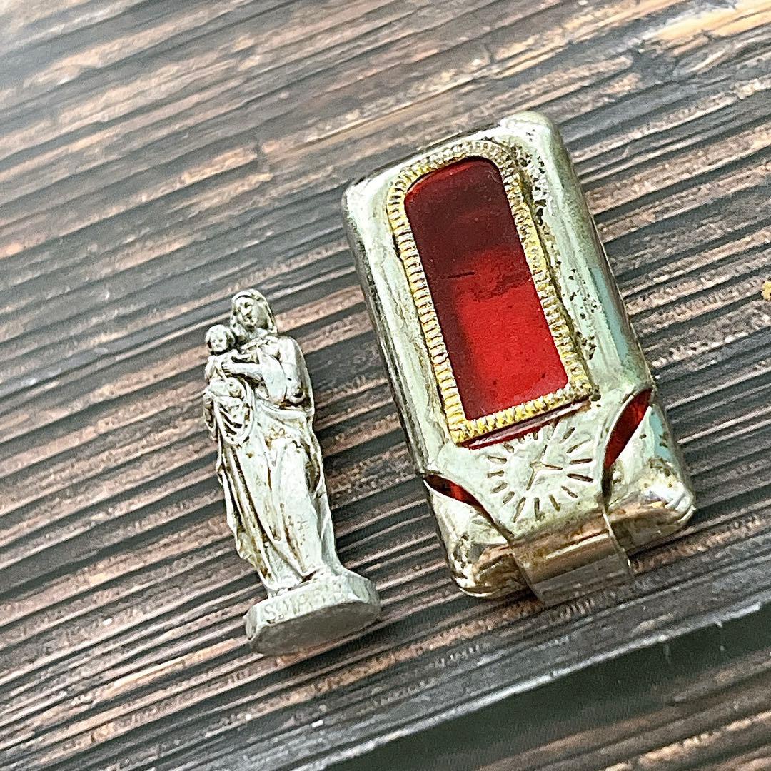 レア　貴重　アンティーク　聖母マリア　ミニマリア像　握りマリア　キリスト