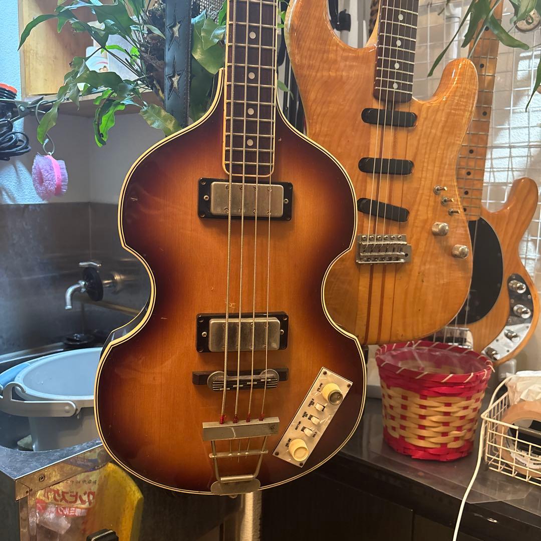 Greco エレキベース バイオリンベース サンバースト 4弦