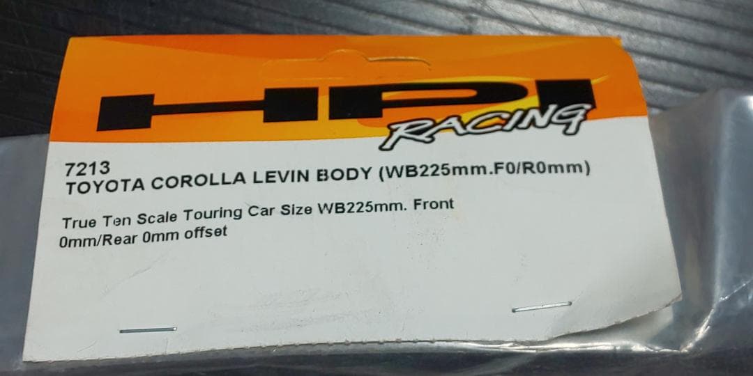 HPI 1/10 AE86レビン ラジコン用ボディ新品未開封