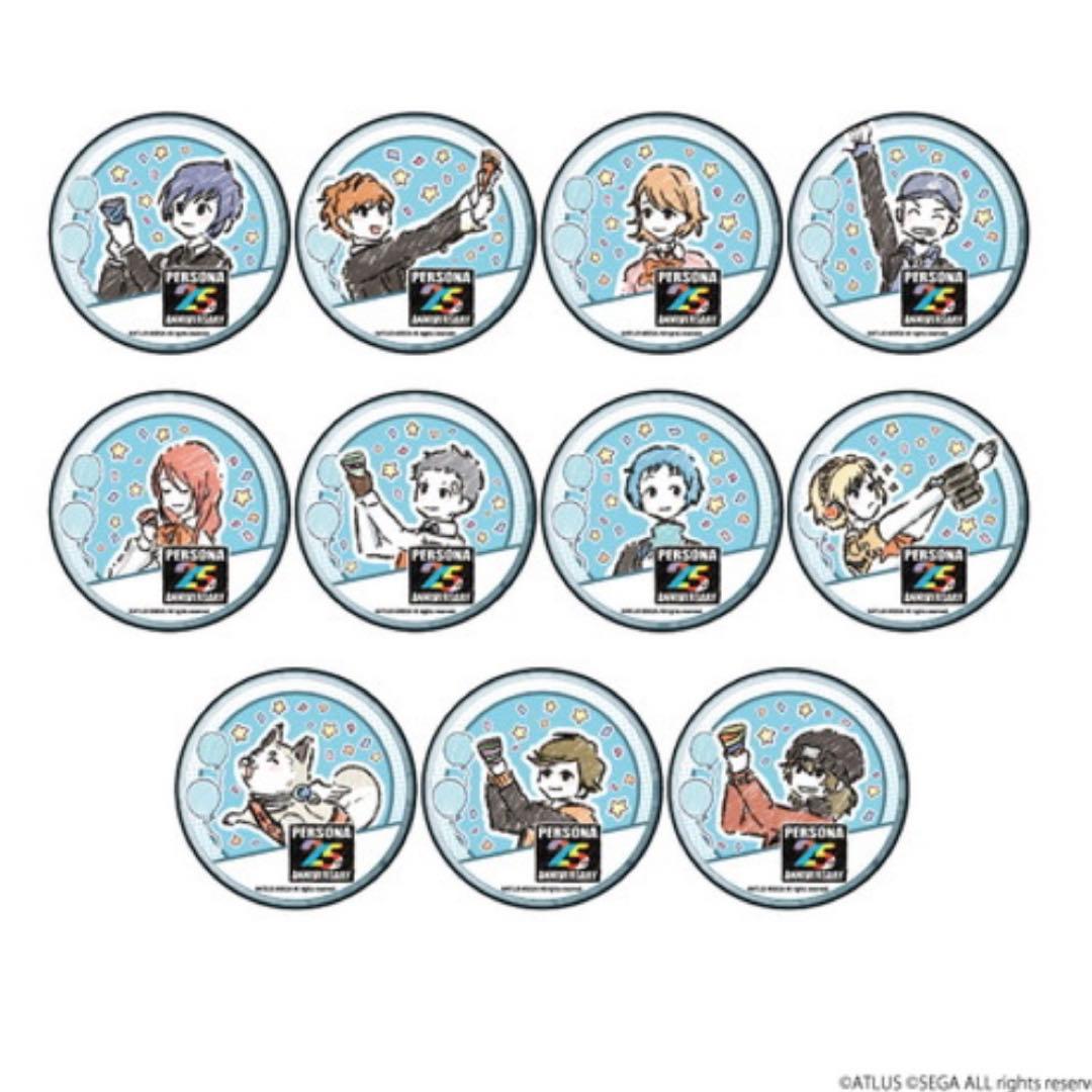 貴重　25th ペルソナ3 4 5 グラフアート　缶バッジ コンプリートセット