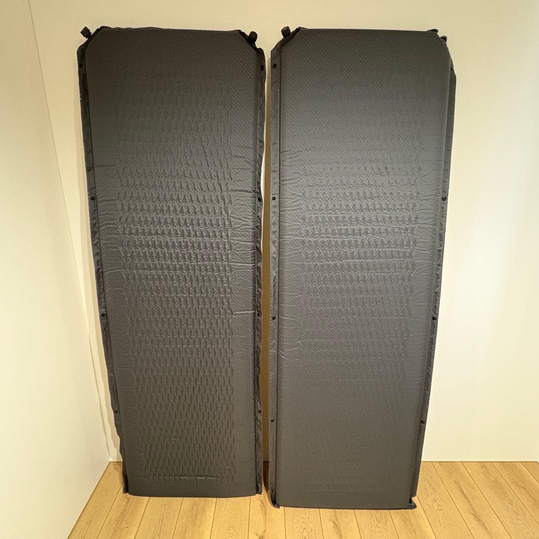 WAQ マット 8cm 厚手 2枚セット インフレータブル キャンプ 車中泊用