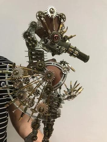 ビルディングブロック スチームパンク タツノオトシゴ 金属模型プラモデル