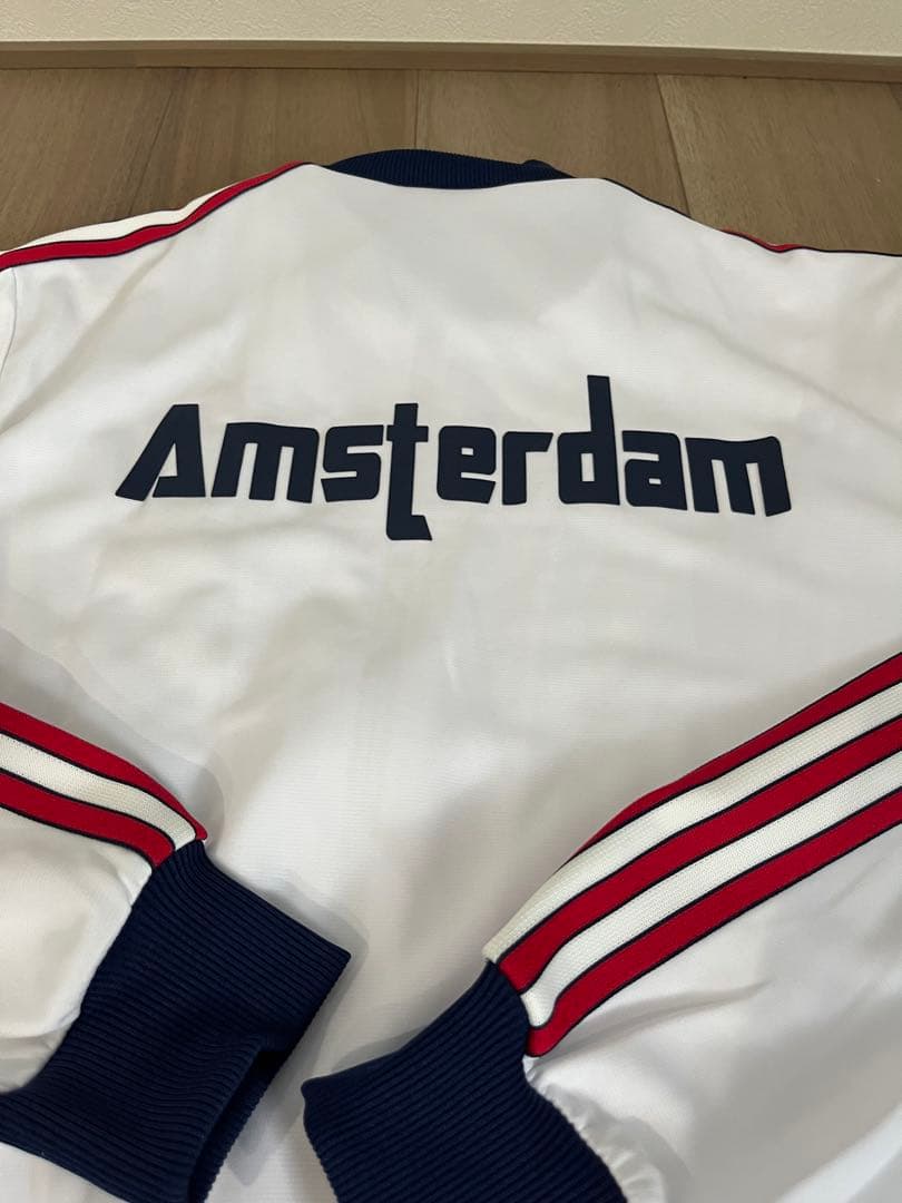 アディダス AJAX ジャケット ホワイト　LサイズTIRO condivo