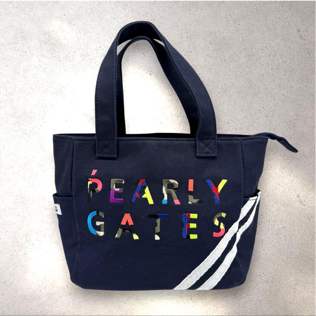 美品パーリーゲイツPEARLYGATES30年記念モデル ラウンドバッグワッペン