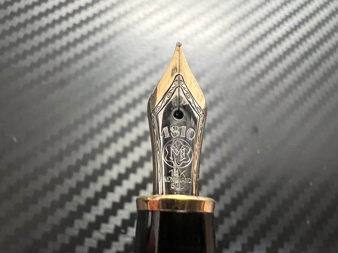 モンブラン 万年筆 マイスターシュテュック 144 F 細字 ブラック 中白