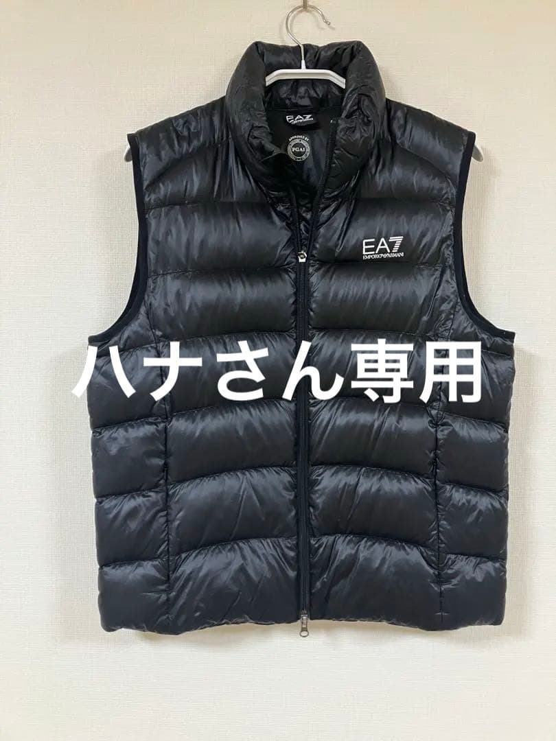 EMPORIO ARMANI EA7・アルマーニ・ダウンベスト・メンズM・黒