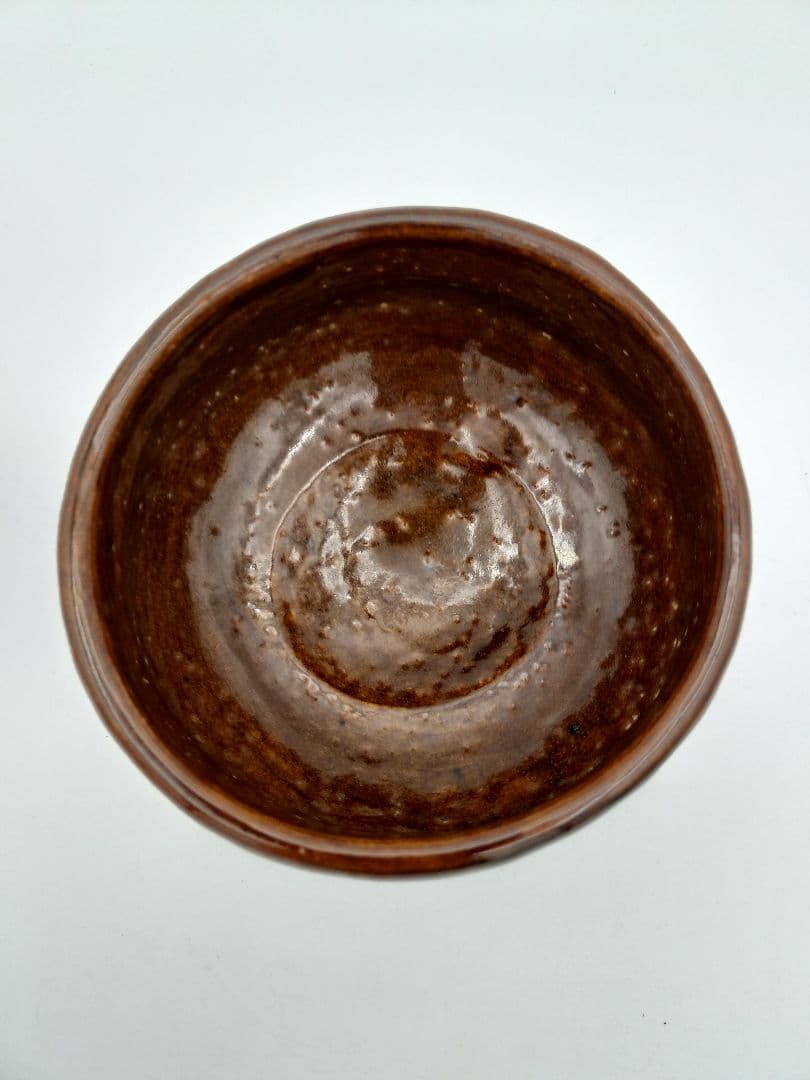 a931 茶碗 飴楽 大樋年郎 木箱入 古物 10代大樋長左衛門 　茶道具