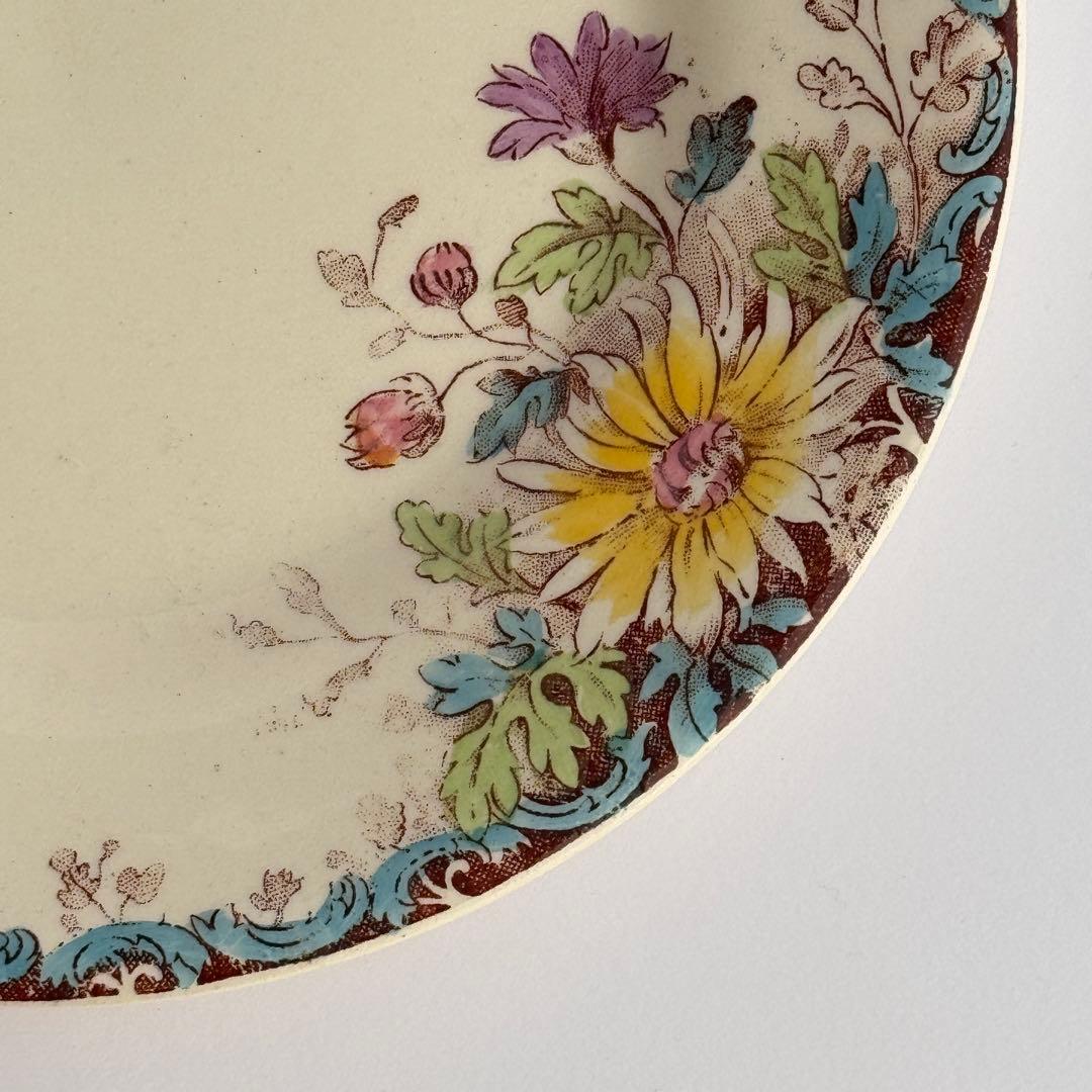 フランスアンティーク　Gien 秋の花　 FLEURS D'AUTOMNE