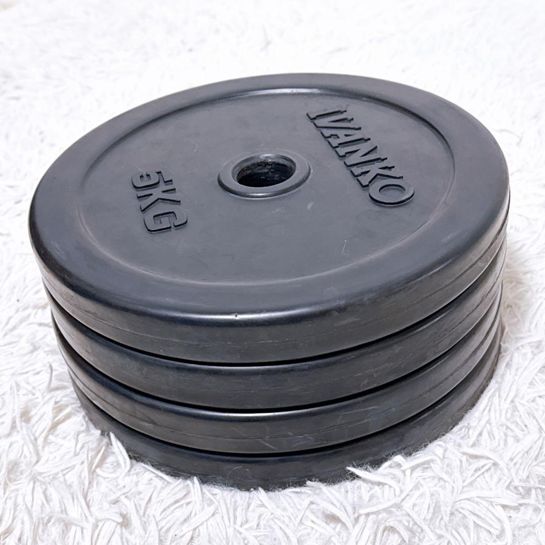 IVANKO イヴァンコ ラバーダンベルプレート 5kg×4枚 計20kg