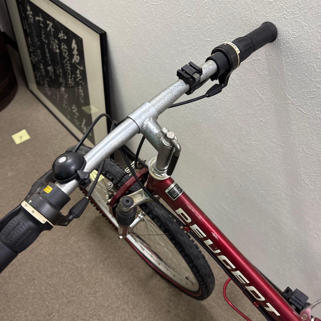 PEUGEOT マウンテンバイク 赤 Coca-Colaロゴ付き