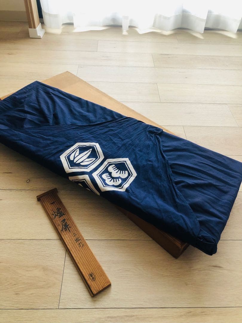 指物師　善州　造 古竹意　炉屏　２枚折 共箱付き 煎茶道具結界斑竹