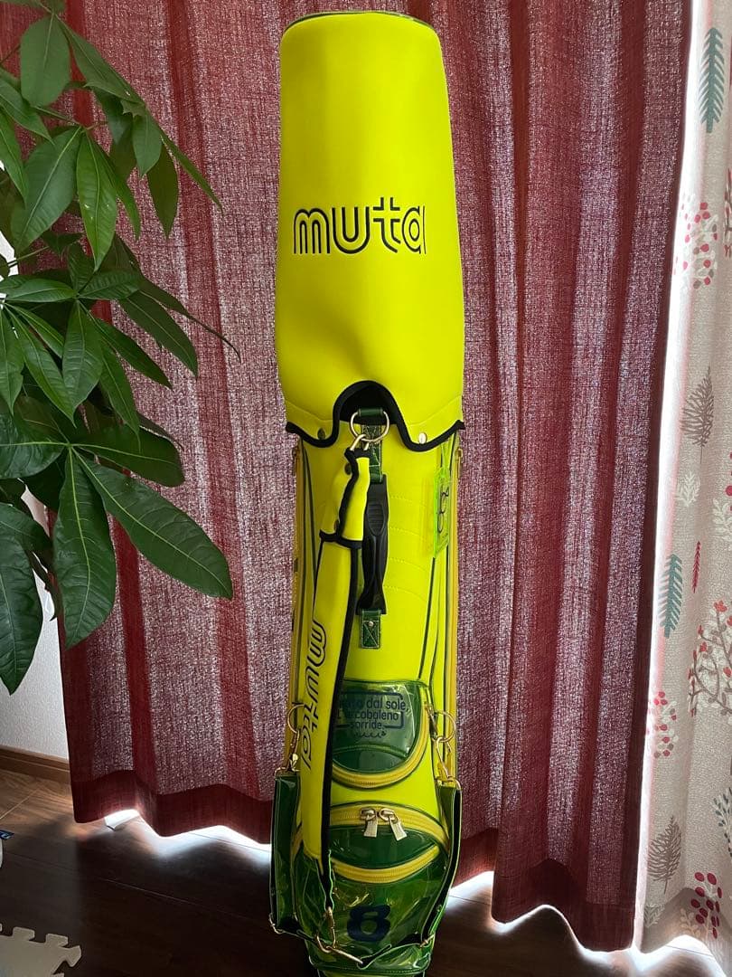 ムータマリン　キャディバッグ ネオンイエロー