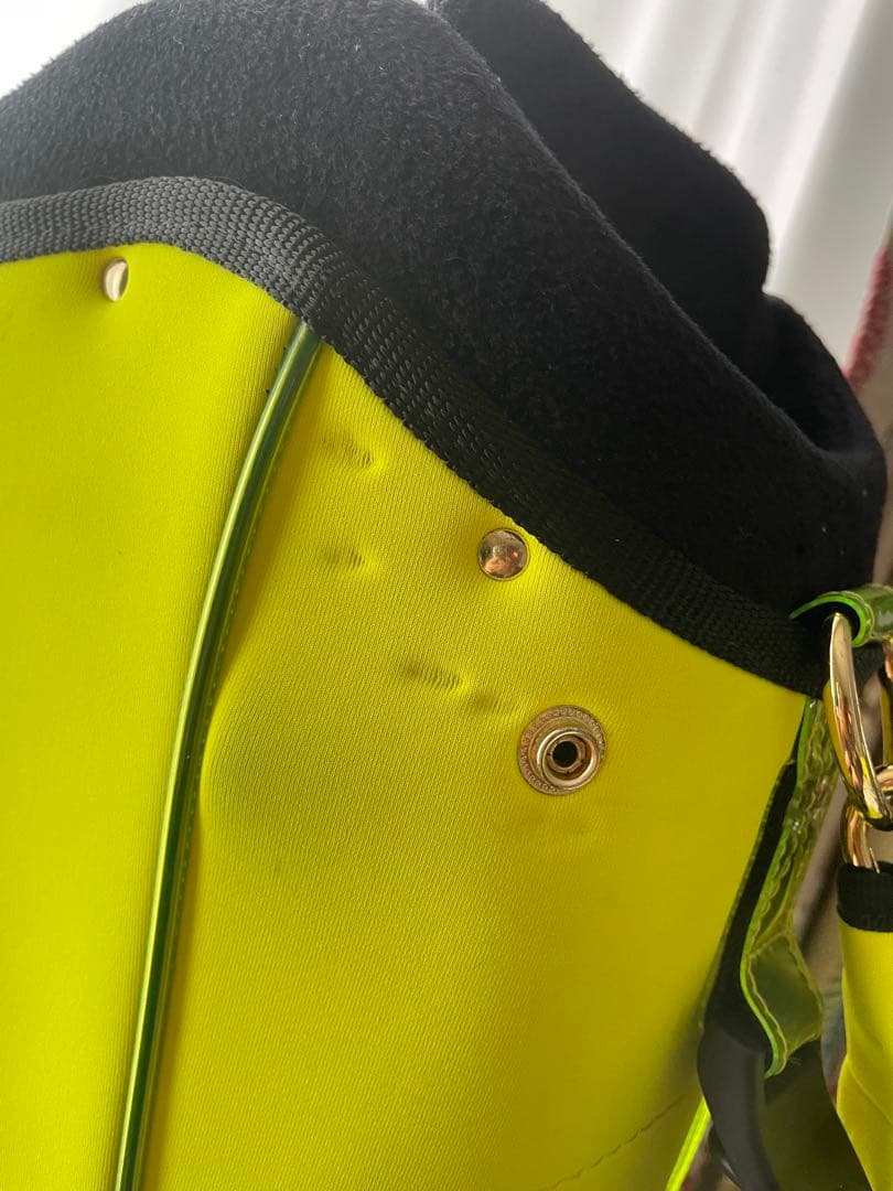 ムータマリン　キャディバッグ ネオンイエロー