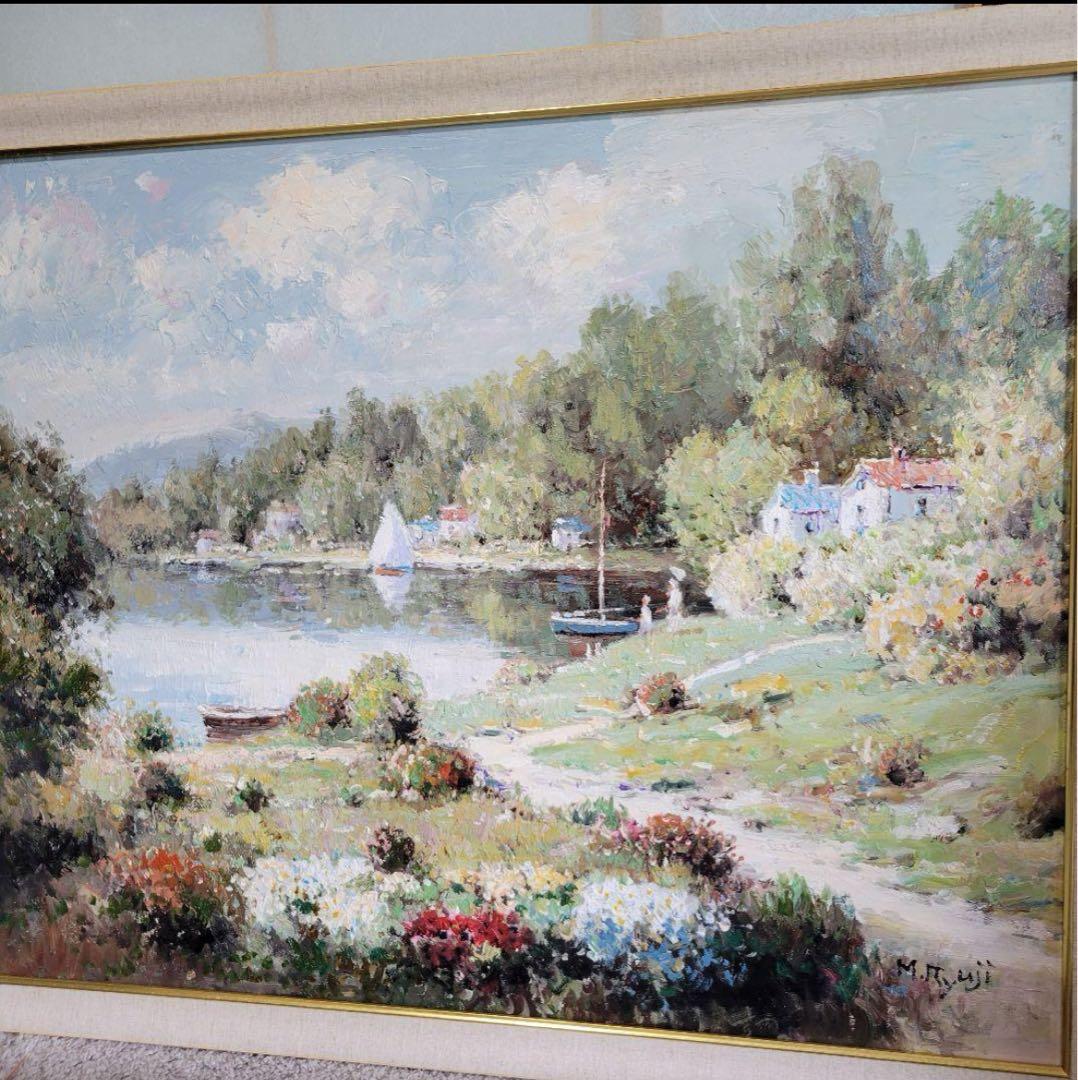 風景画　M.Ryuji　F30号　絵のみ