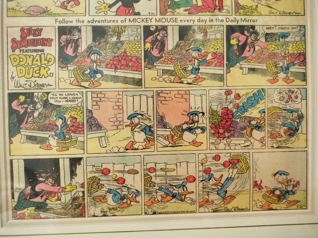 ★激レア★ミッキー&ドナルド　アートパネル　コミックシート