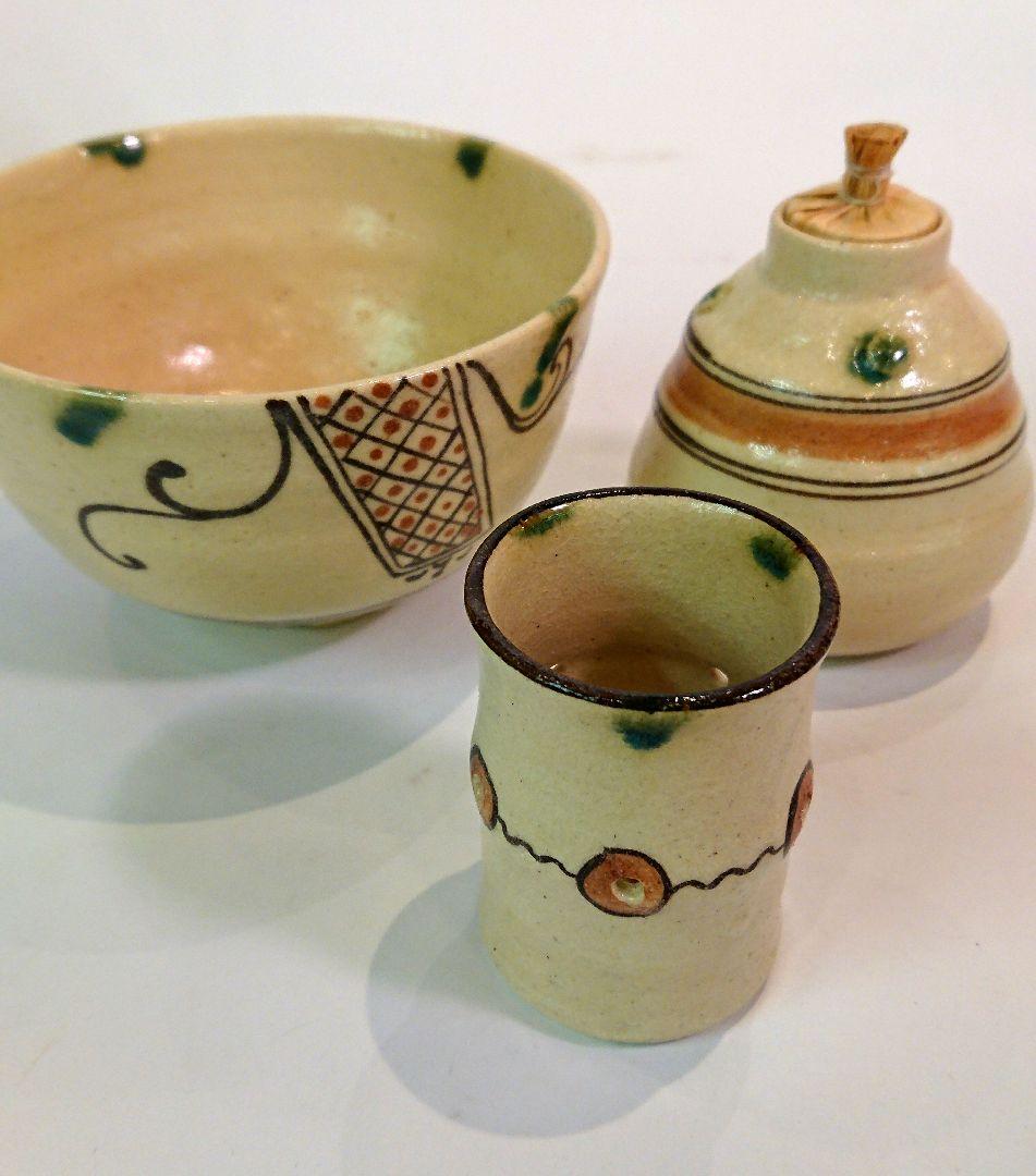 【茶道具】加藤芳右衛門 茶箱三具揃 弥七田手