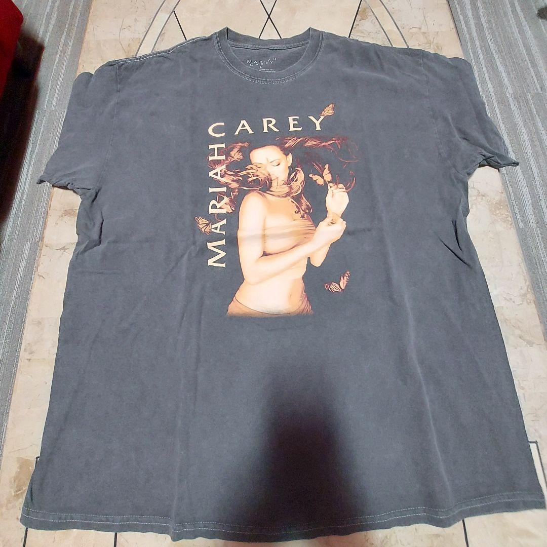 マライヤキャリー　バタフライ　ツアーTシャツ　ヴィンテージ加工【未着用】