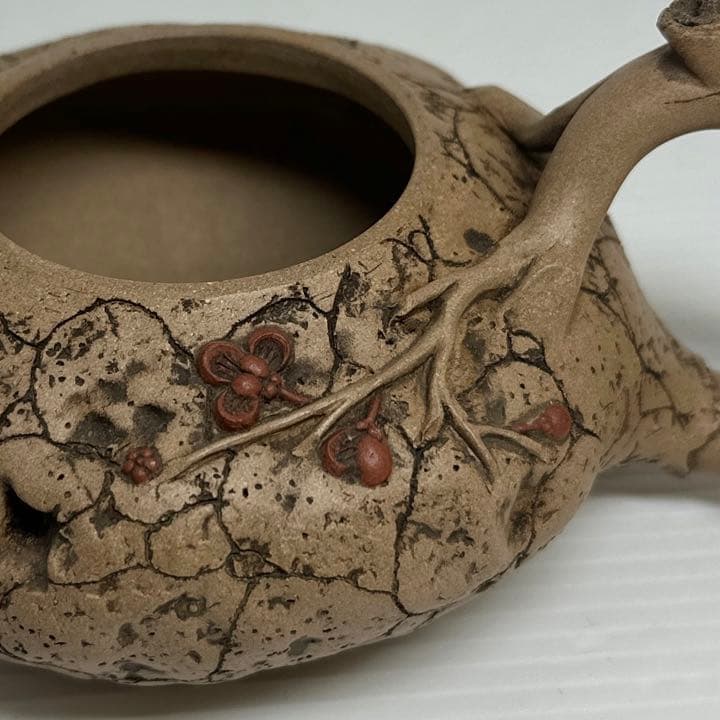 在銘 梅花 枯木 急須 中国