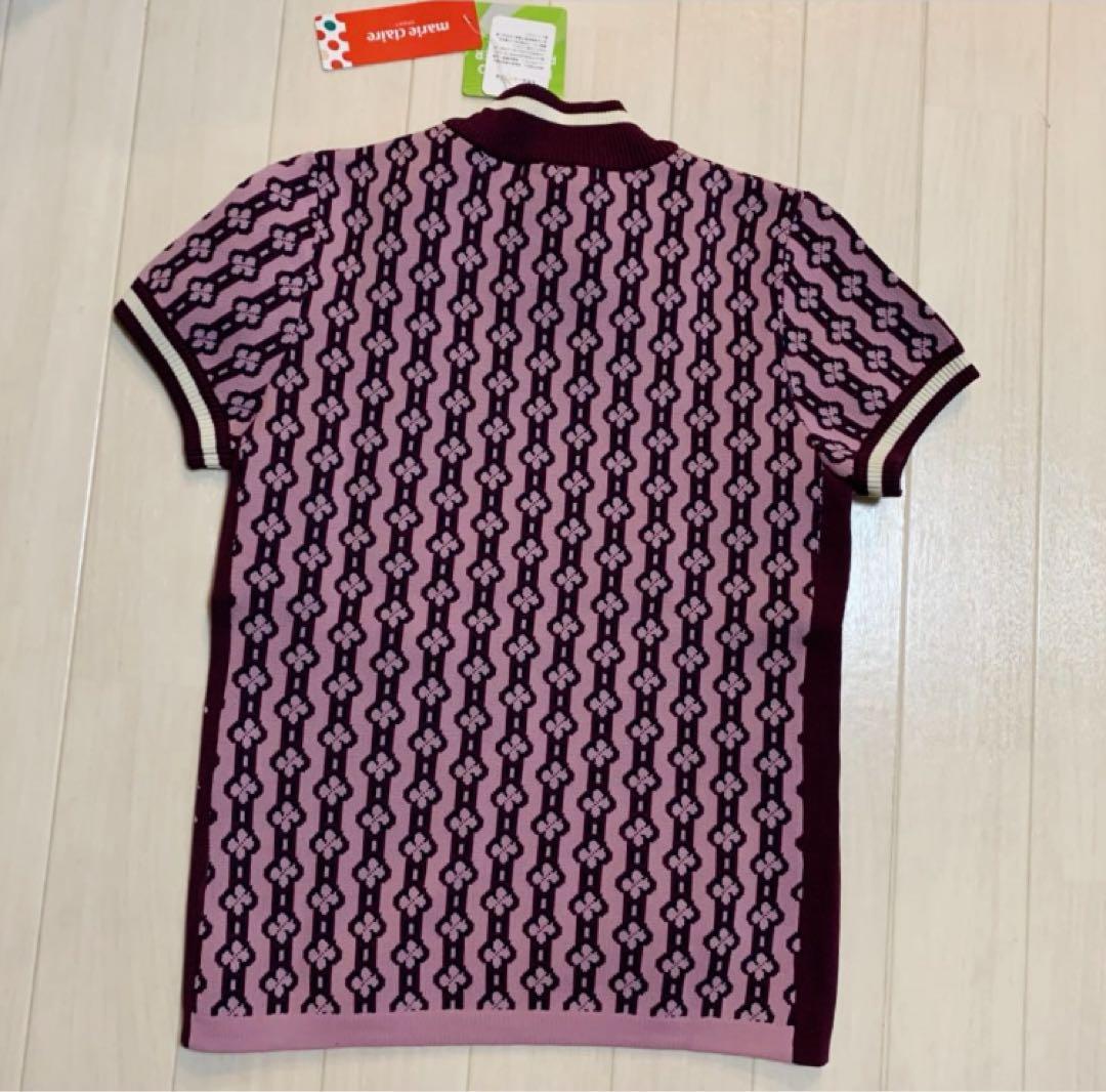 新品■22,880円【マリクレール 】レディース　半袖セーター 、スカート L