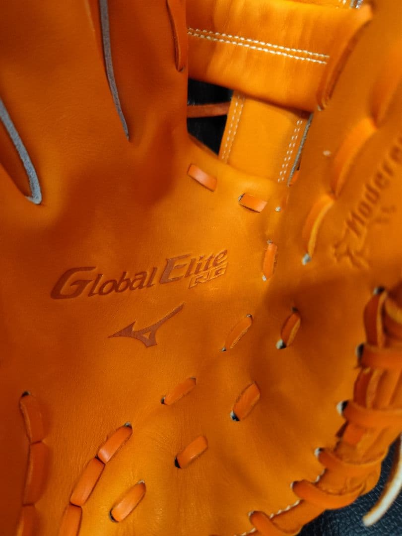 Mizuno GlobalEliteRG 少年軟式グローブ 左利き オレンジ