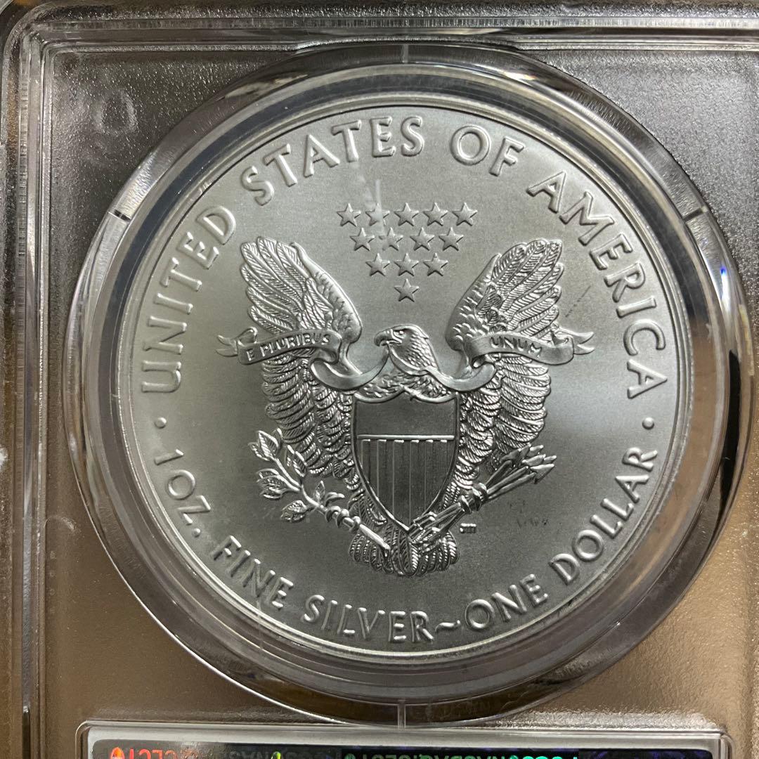 【新品】イーグル銀貨2021-(S) T1 PCGS MS70 サンフランシスコ
