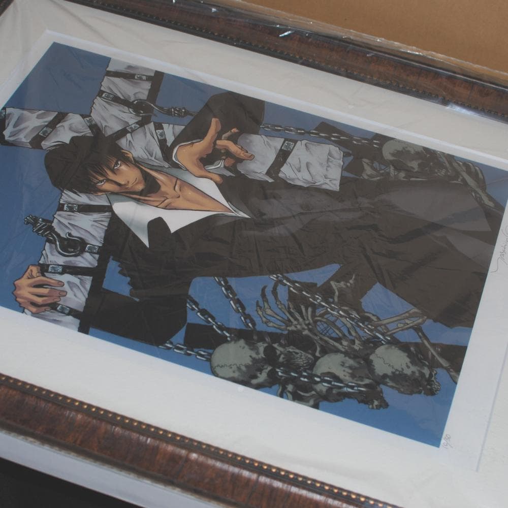 直筆サイン 内藤泰弘の世界展　複製原画T3『ニコラス・D・ウルフウッド』