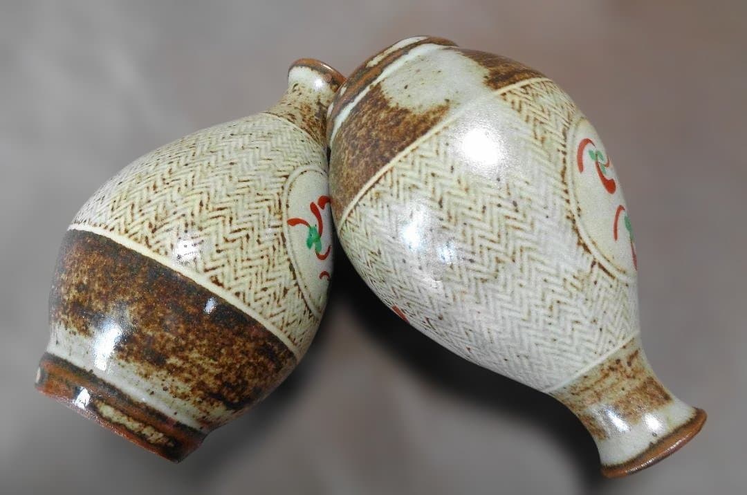 益子焼　島岡達三　酒器セット　8品