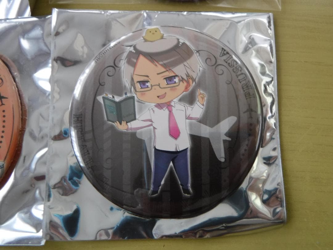 ◆ ヘタリア　トラベル缶バッジくじ　全９種セット　イギリス・アメリカ・プロイセン