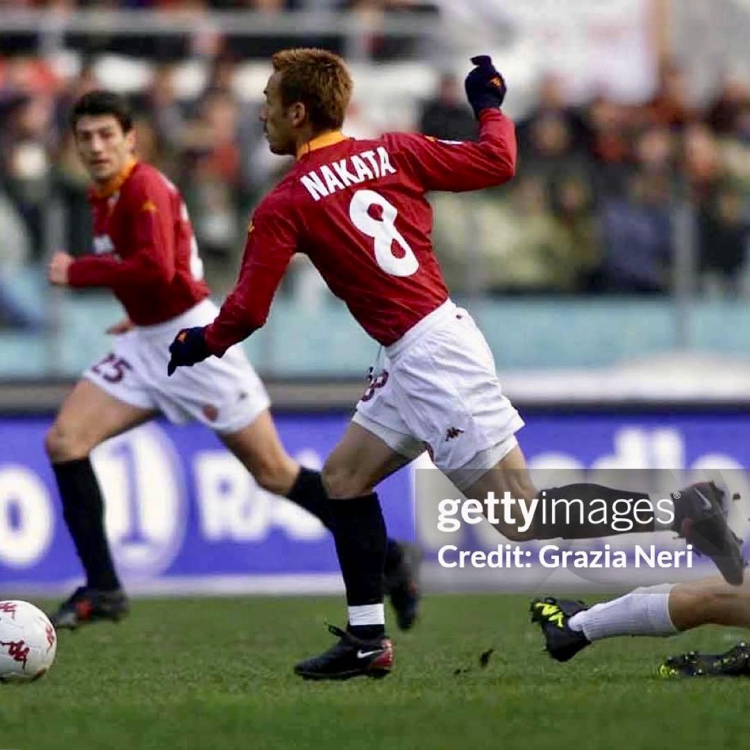 【新品/タグ付き】00/01 ASローマ ♯8 中田英寿 【XLサイズ】長袖