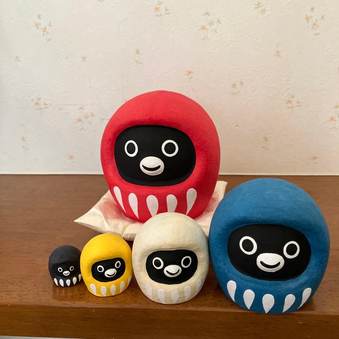 Suicaのペンギン　はりこーシカ（だるま）5体セット　新品完売品