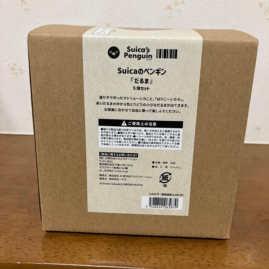 Suicaのペンギン　はりこーシカ（だるま）5体セット　新品完売品