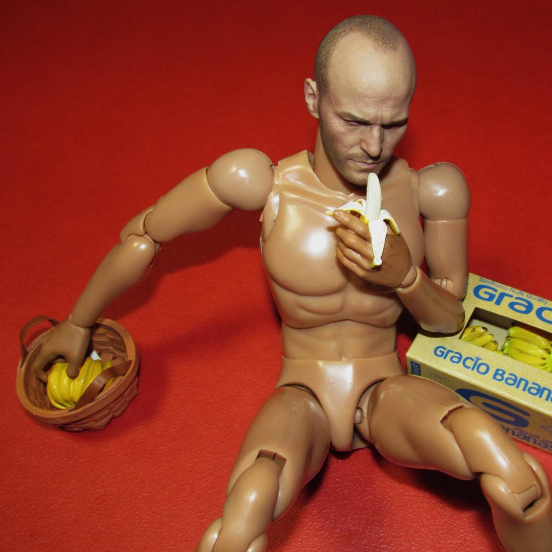 ✳️ステ〇サム似✳️ 1/6 フィギュア バナナを食べる男性素体 中古品