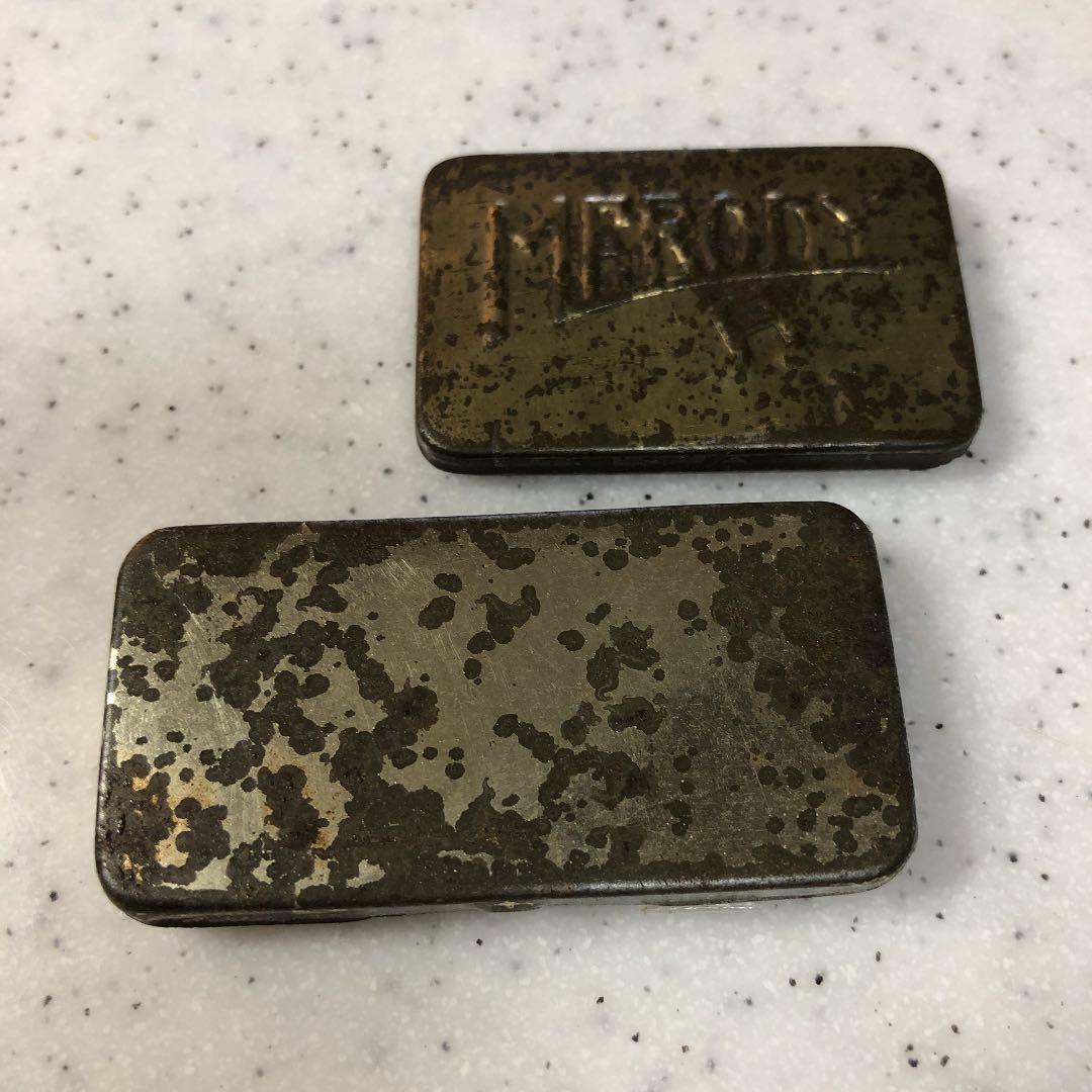 2缶セット 進駐軍廃材リサイクル Budweiser 缶 蓄音機 針