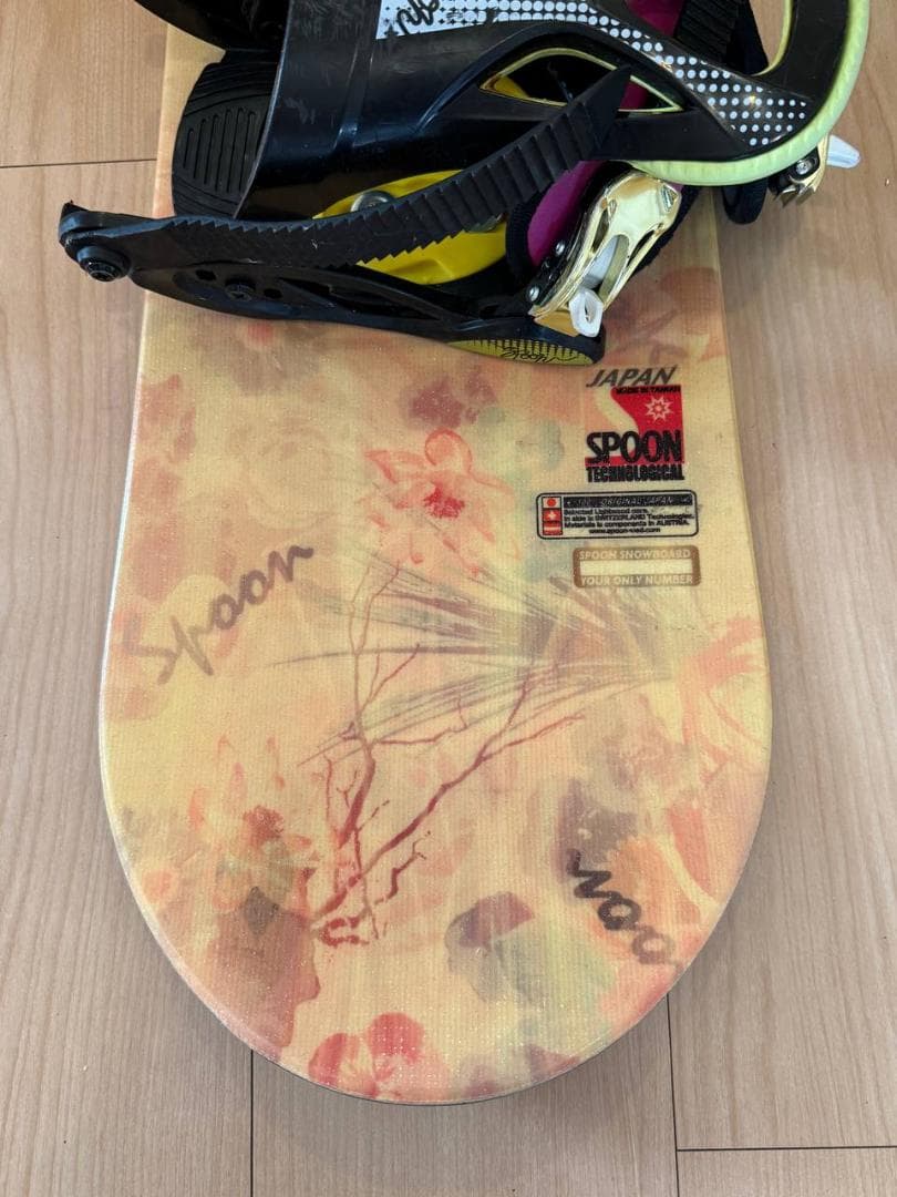 110cm spoon スノーボード Bouquet バインディング付き