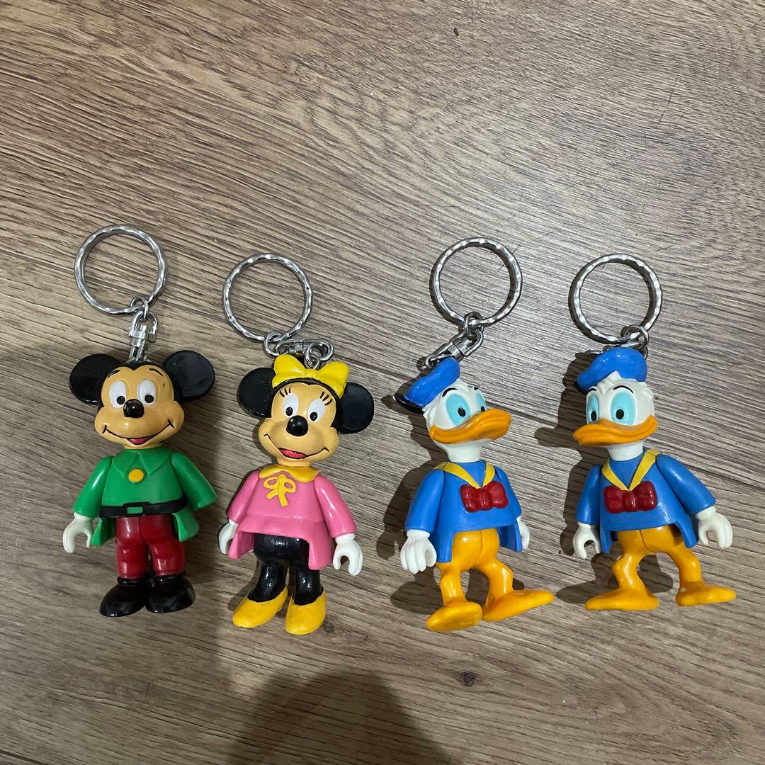 ミッキー・ミニー・ドナルド キーホルダー 4個セット　激レア