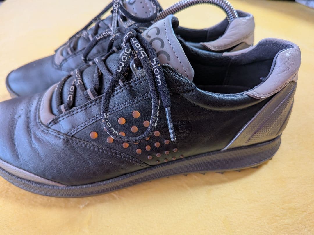 ecco biom ブラック ゴルフシューズ