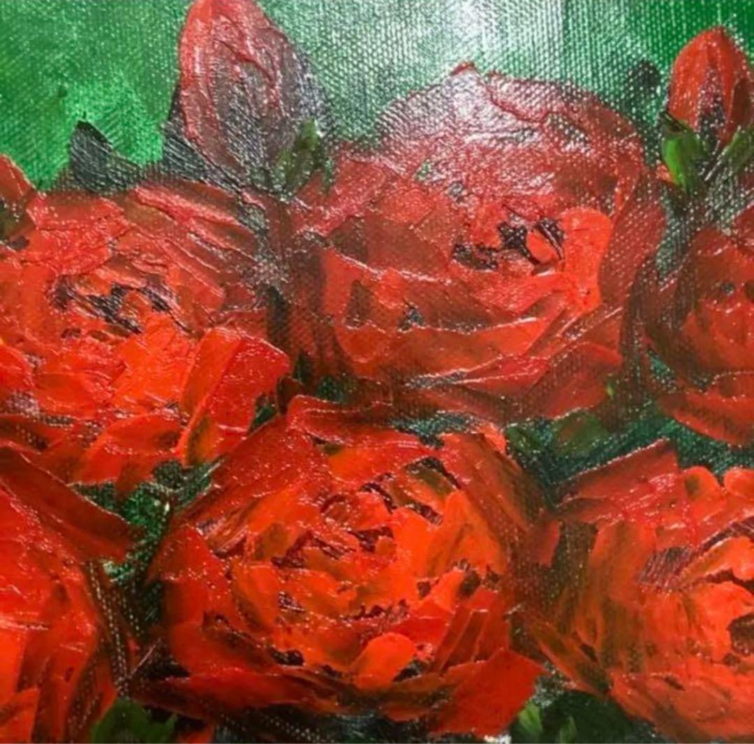 絵画・額縁・油絵・酒井 修一郎・新品未使用・ばら・美術品・インテリア・雑貨