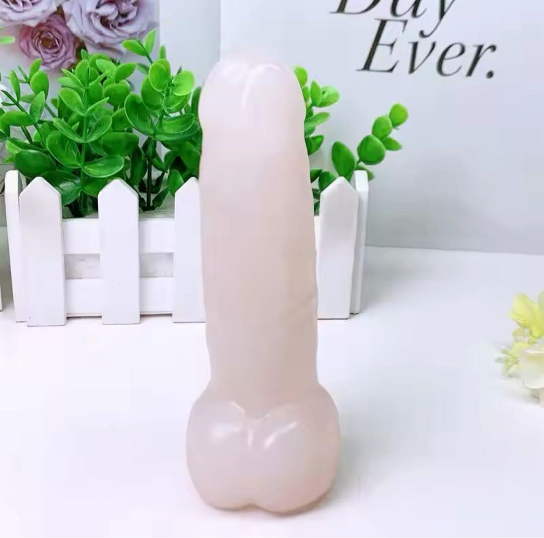 ローズクォーツ ピンク水晶 男根 ペニス パワーストーン 天然石 水晶 子宝祈願