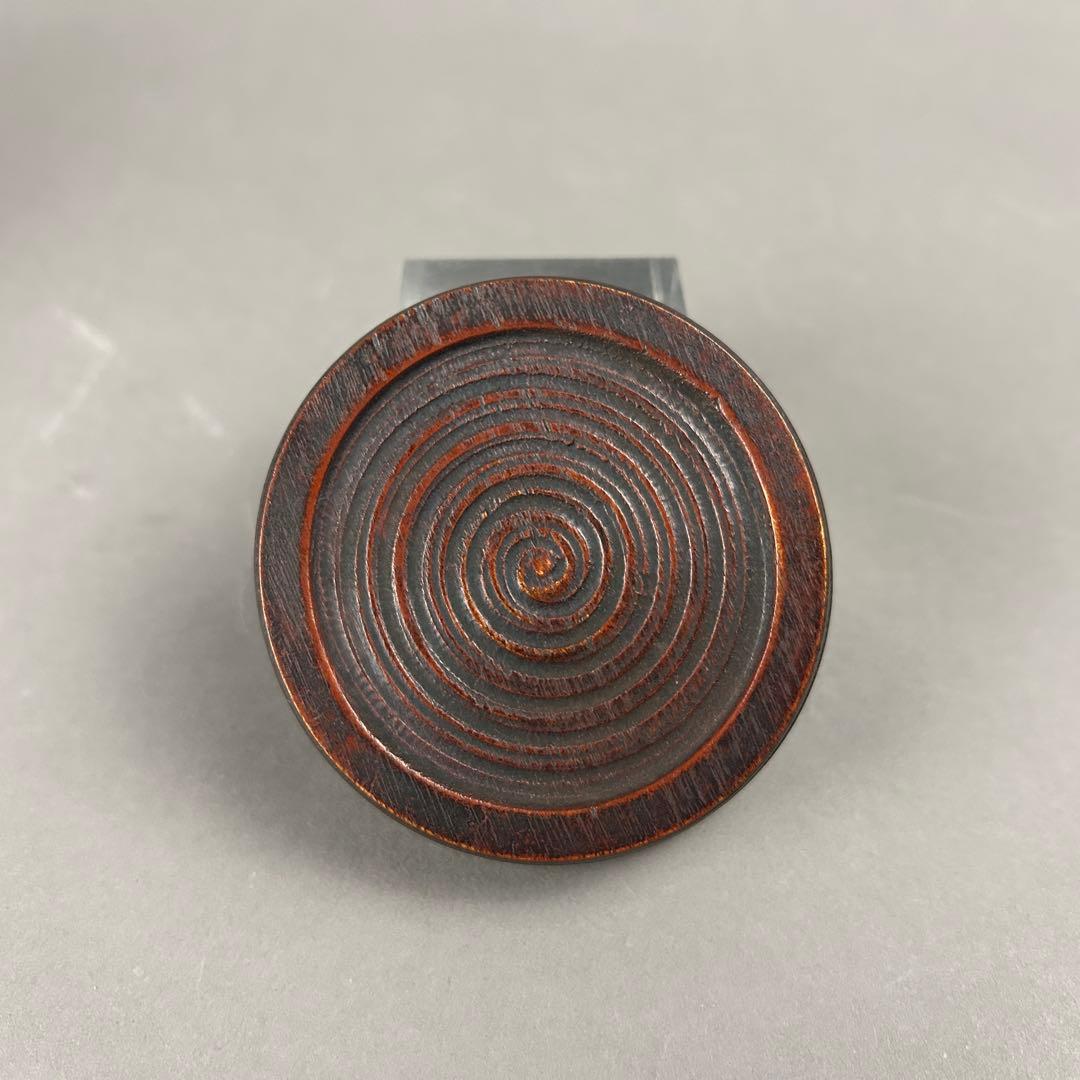 漆器椿梅花香合 初代象谷作　茶道具　骨董　彫刻