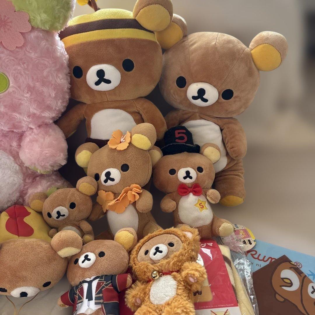 リラックマぬいぐるみ　ブランケット　ナフキン　クリアファイル　レトロ　まとめ売り